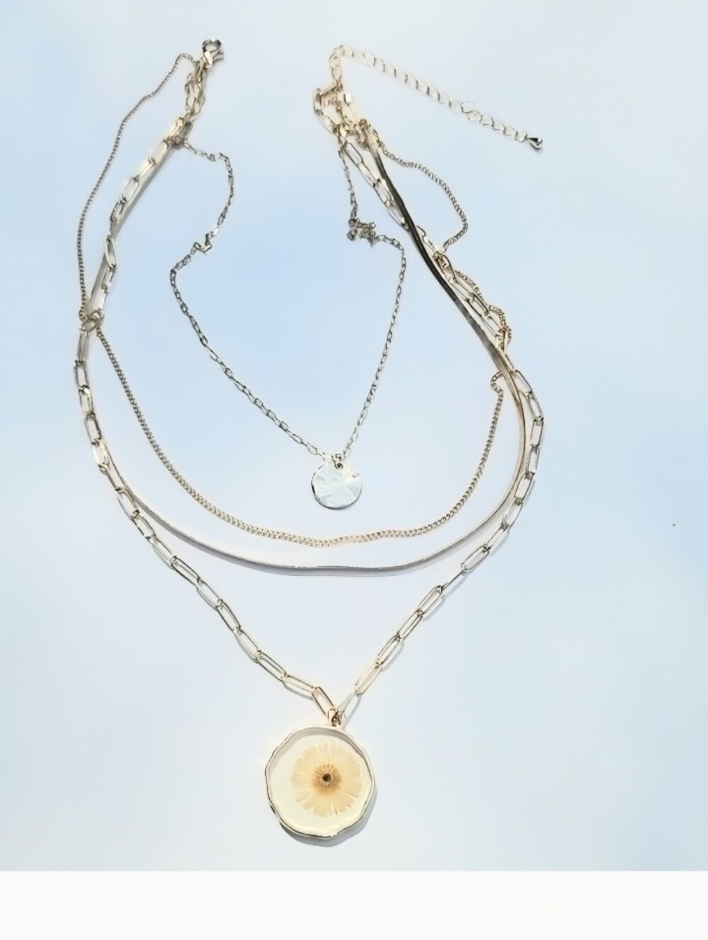 Layered With DAISY pendant